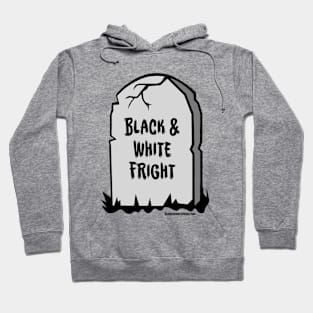 Black & White fright Tombstone Hoodie